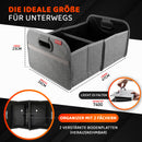 MyHappyRide Auto Kofferraumtasche Grau - Kofferraum Organizer zusammenklappbar - faltbare Aufbewahrungsbox - antirutsch und wasserfester Boden - Auto Faltbox