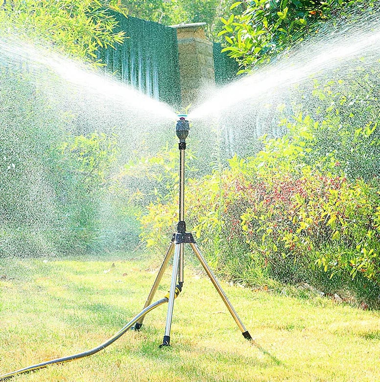 Rebolet | Gardexon – Sprühgerät 360° Edelstahl-Stativ – Gartenbewässerung