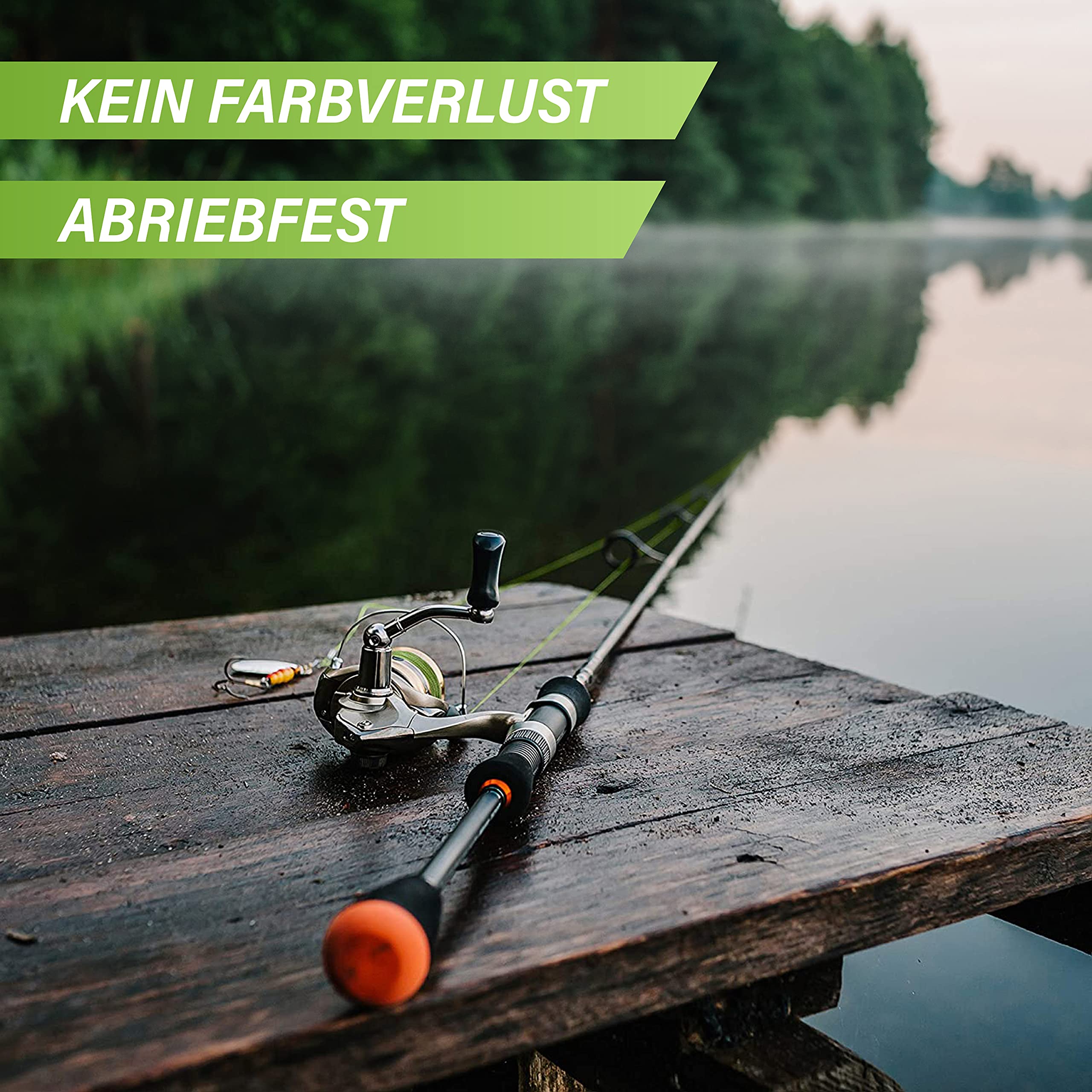 Frambay Geflochtene Angelschnur mit starker 4-Fach Flechtung I Angelschnur geflochten und flexibel I Fishing Line, Angelsehne, Angel Schnur - 500m