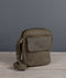 LEABAGS Helsinki Schultertasche aus echtem Büffel-Leder im Vintage Look - Olive