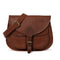 LEABAGS Leder Handtasche Damen I Premium Echtleder Umhängetasche I Damen Schultertasche I Damentasche I Tragetasche für Arbeit Uni Schule Freizeit I 32 x 27 x 10 cm I Vintage Cognac