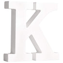 Rayher 62662000 MDF- Buchstabe K, weiß, 11 cm, Stärke 2 cm, 3D-Buchstaben Holz, Holz-Buchstaben groß