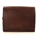 NAMA 'Lucas' Messenger Bag Echtes Leder 17 Zoll Umhängetasche Aktentasche Vintage Laptoptasche Business Tasche Schultertasche Naturleder Cognac Dunkelbraun