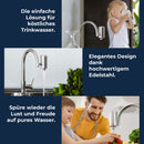 VILTARO® Wasserfilter Kartusche | Filterkartusche für Wasserfilter Wasserhahn | Wasser Filtersystem mit Aktivkohlefilter aus nachhaltigem CoconutBlock