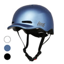 Westt Urban Herren Damen Kinder Fahrradhelm Skaterhelm BMX Helm mit Licht atmungsaktiv,schwarz, Einheits (58-60cm)