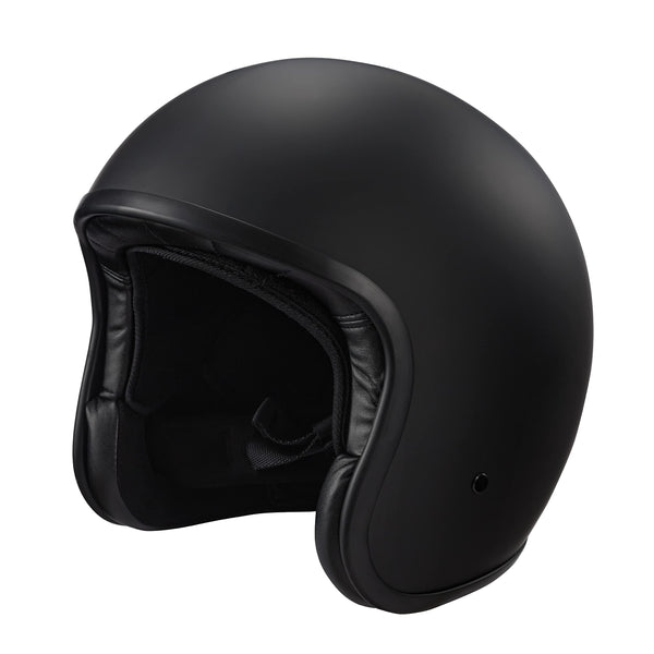 Westt Vintage Jethelm Retro Motorradhelm Herren Damen Rolle Helm, Moped Helm, Mofa Helm Vespa Helm Motorrad Pilotenhelm Halbschalenhelm Chopper Helm mit ECE DOT Zertifizierung, schwarz, S (55-56 cm)