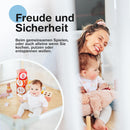 BabybeFun Laufstall Baby [Extra Stabil] Laufgitter faltbar Kaminschutzgitter/Kinderschutzgitter zum Kochen Putzen Entspannen 2-Teilig