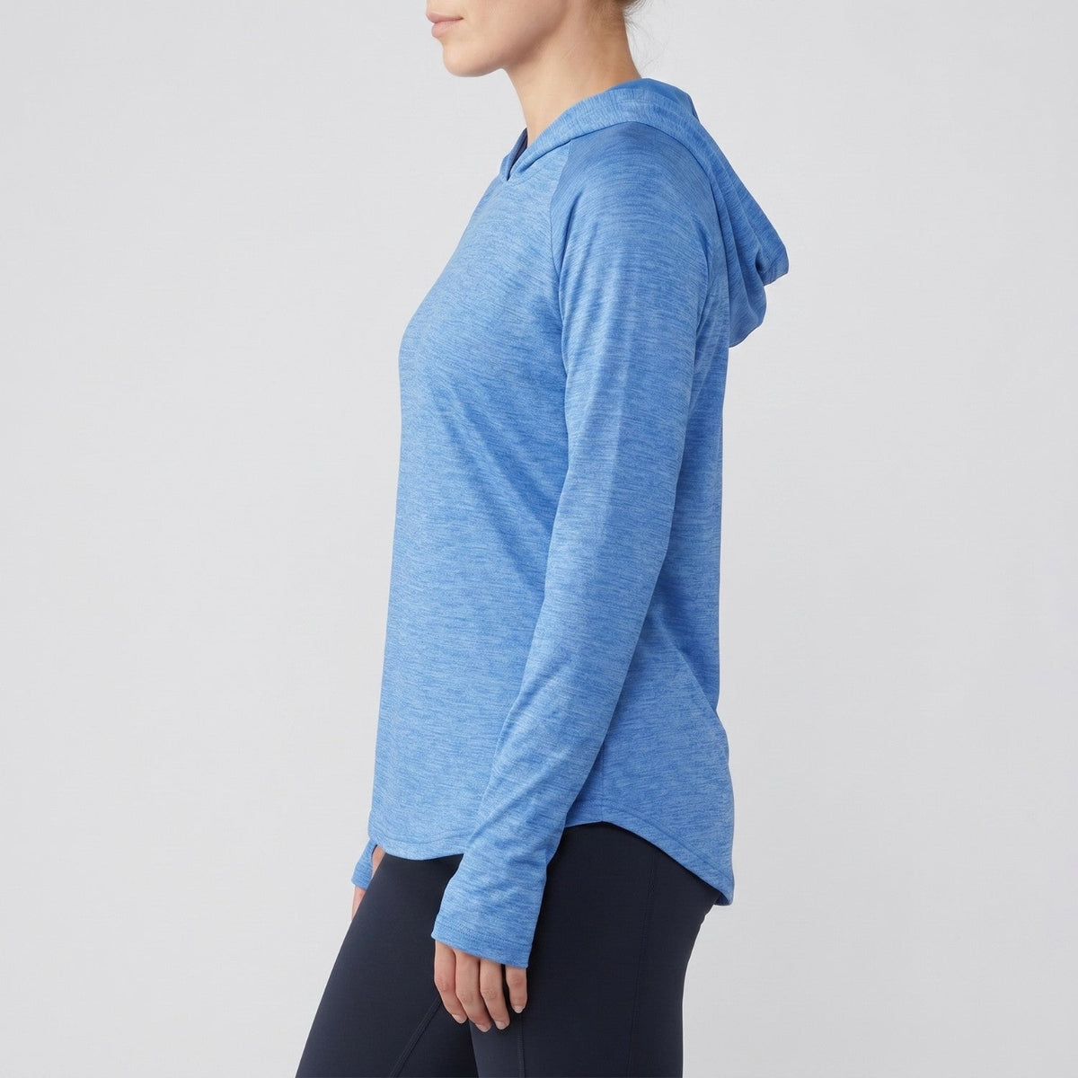 Damen Sonnenhoodie mittelschwer – UPF 50+ UV-Schutzoberteil mit Kapuze