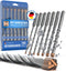 STONE REEF Betonbohrer Set Profi - [7-teilig inkl. Bohrerkassette] - SDS Plus Bohrer Set Ø 5mm, 6mm, 8mm, 10mm, 12mm x 156mm - Steinbohrer , Beton, Wandbohrer, Bohrersatz