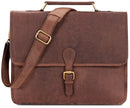 LEABAGS Clearwater Botentasche aus echtem Büffelleder, Vintage-Stil, NuezMoscada (braun) - 4250918904686