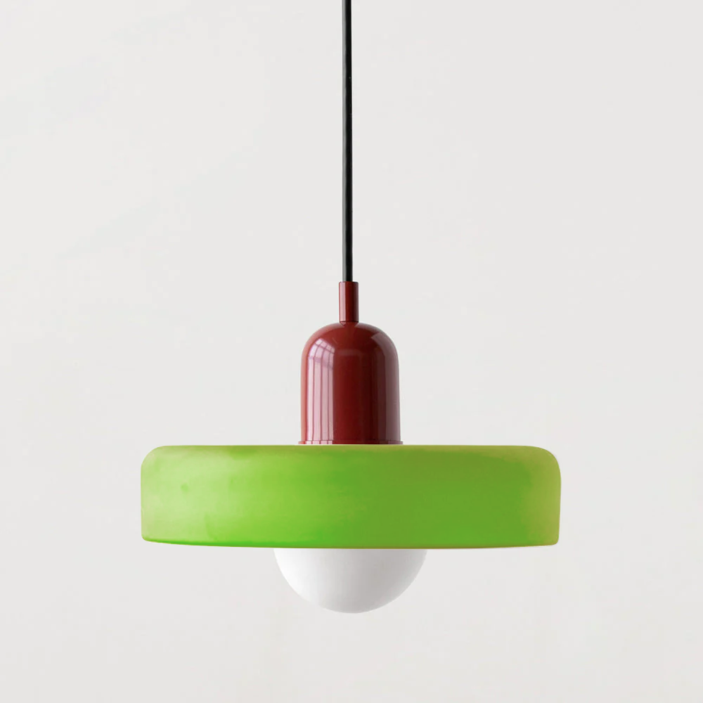 Rebolet | Bauhaus-Pendelleuchte aus farbigem Glas