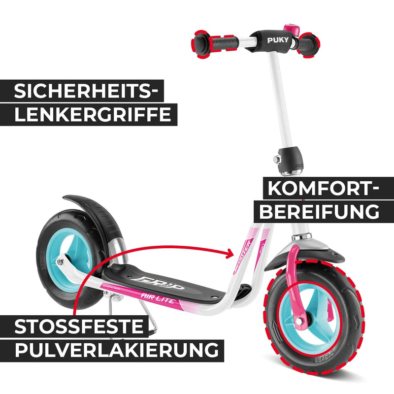 Puky R03 Kinderroller weiß/pink 5342