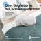 BabybeFun Schwangerschaftskissen [Platzsparend] Pregnancy Pillow für optimale Seitenlage mit Verstellbarer Größe für Schlafkomfort und gegen Rückenschmerzen | Weiß