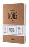 LEABAGS Pocket Notes Plain Edition Notizbücher 68 Seiten 9x14 cm - 3er Pack