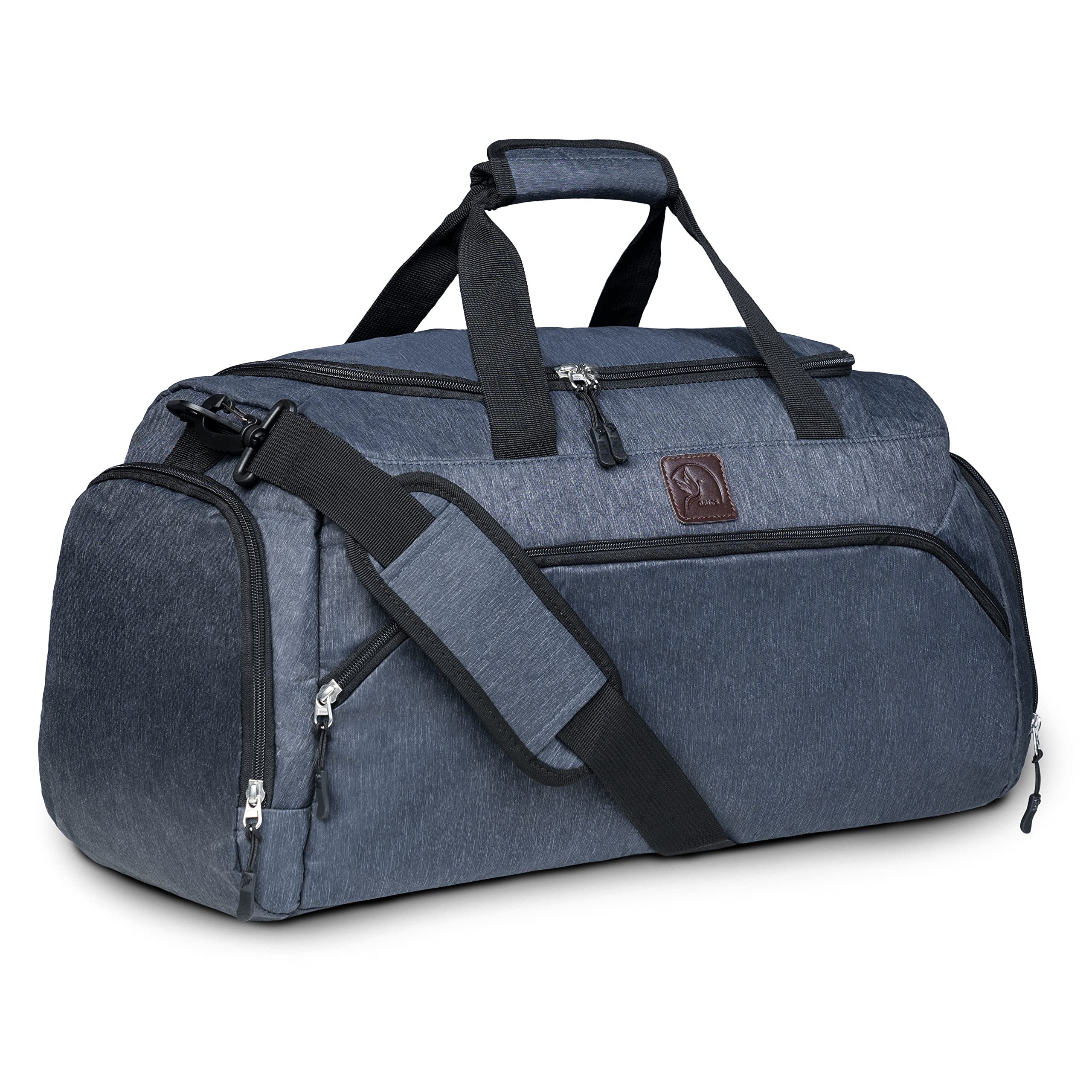 Obics - Premium Sporttasche 35L mit Schuhfach für Damen & Herren (blau) - Weekender Reisetasche für Handgepäck - Umhängetasche mittel für Fitness, Sport, Gym & Reise - Trainings-Tasche & Travel Bag