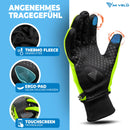 MIVELO Fahrradhandschuhe Herren Damen warm Winddicht wasserabweisend (S, gelb)