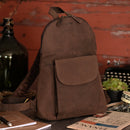 LEABAGS Ravalli Daypack aus echtem Büffel-Leder im Vintage Look - Muskat