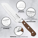 Wolfgangs hochwertiges Santoku Messer - Sushi Messer extrascharfe rostfreie Premium-Klinge - Santokumesser aus deutschem Hochleistungsstahl - Santoku