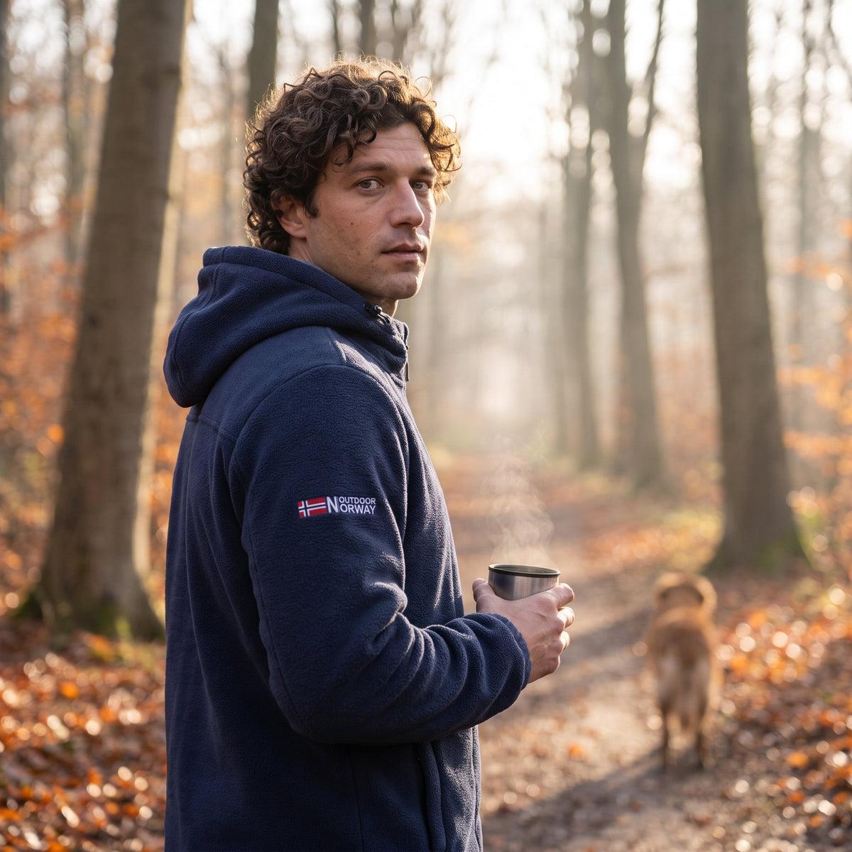 Herren Winddichte Fleecejacke – atmungsaktive Outdoor-Schicht