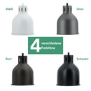 Venso EcoSolutions E27 SAGA Lampenschirm Schwarz, LED pflanzenlampe E27 Pflanzenleuchte, LED Wachstumslampe für verbesserte Photosynthese und Chlorophyllbildung, Anzuchtlampe Gemüse, Pflanzenlicht