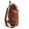 Leather Lane 'Fernando' Rucksack Echtes Leder Vintage Roll Top Kurierrucksack für Damen und Herren Tagesrucksack Fahrradrucksack Laptoprucksack rollbar Naturleder Braun