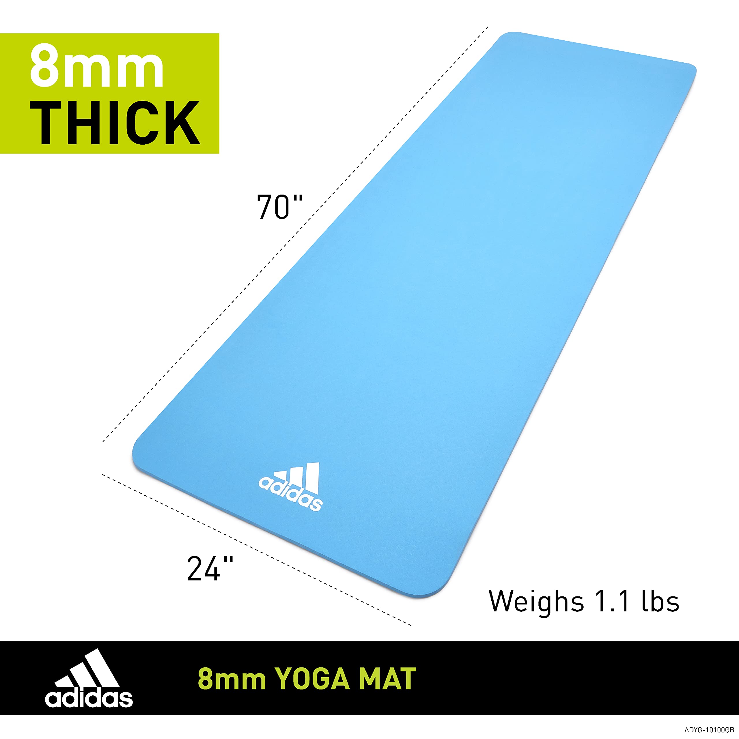 Yoga Mat - 8mm - Glow Blue