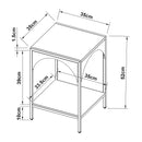 [en.casa] Standregal Akaa Dekoregal mit 3 Ablagen Mehrzweckregal Beistelltisch stehend Pflanzenregal Schmales Regal für Wohnzimmer Büro Schafzimmer 52x35x35cm Weiß