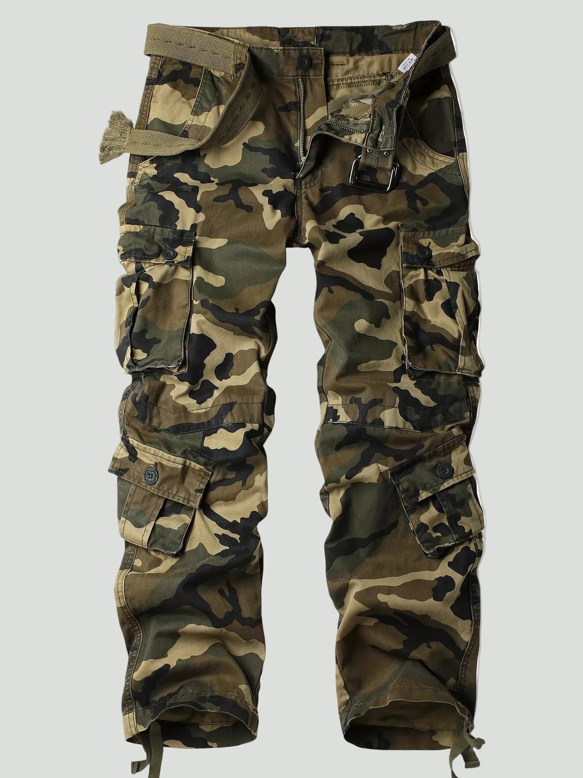 Herren Camouflage-Cargohose – Multitaschen-Utility-Design