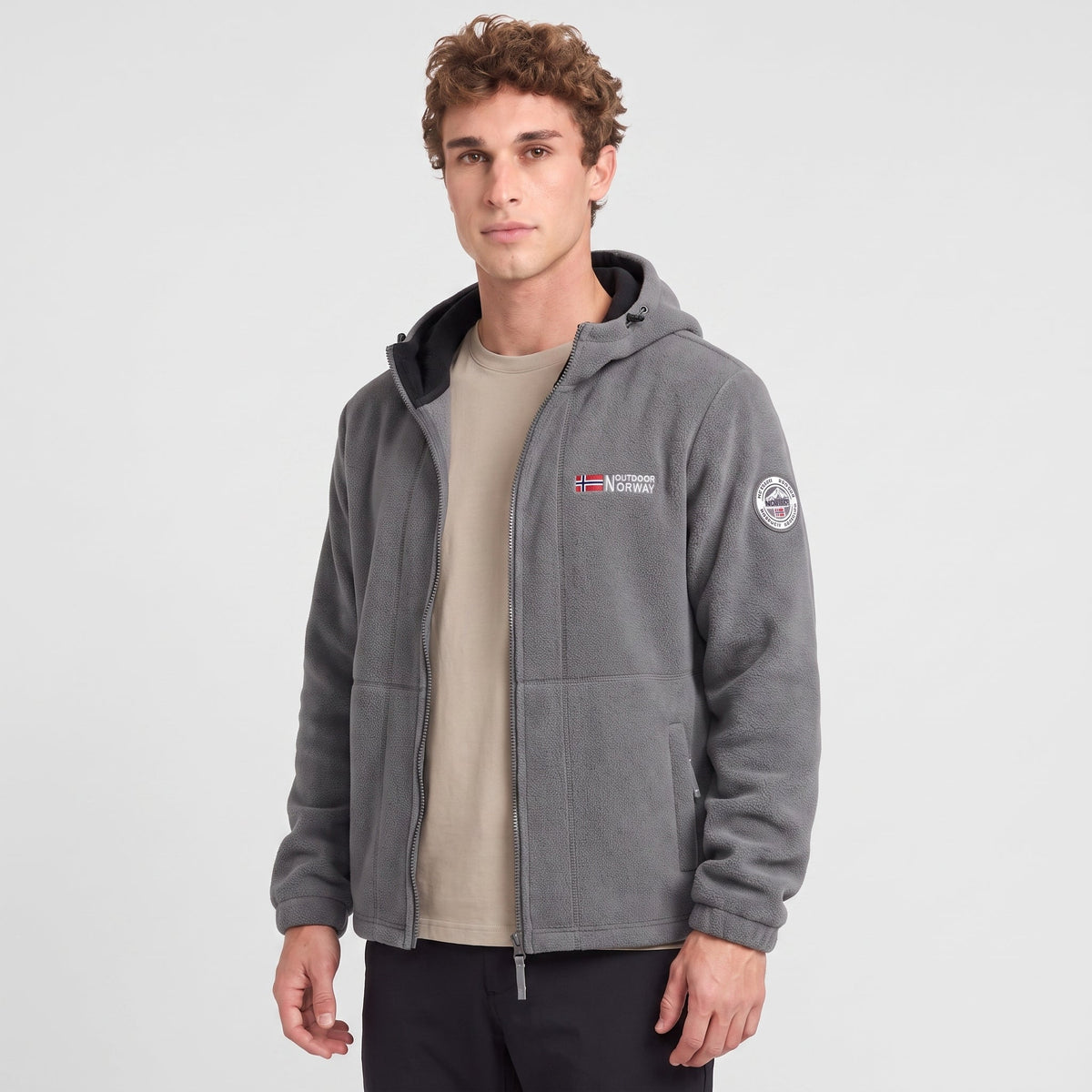 Herren Winddichte Fleecejacke – atmungsaktive Outdoor-Schicht