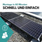 Solarpanel Halterung Flachdach 10° mit Schnell-Montage System für 2 Solarmodule | entwickelt in Österreich | Aufständerung Befestigung für PV Solar Balkonkraftwerk von D&D Living®