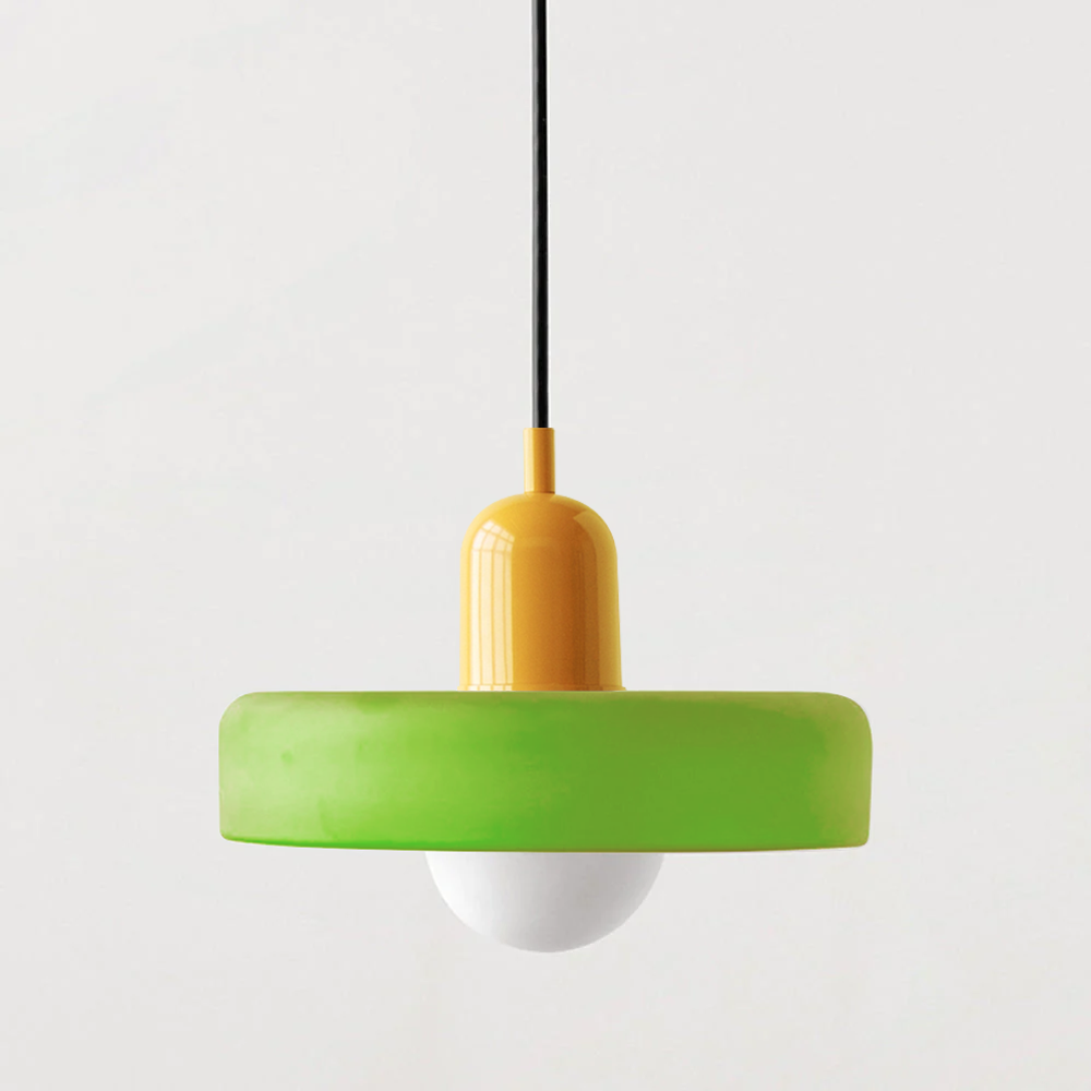 Rebolet | Bauhaus-Pendelleuchte aus farbigem Glas
