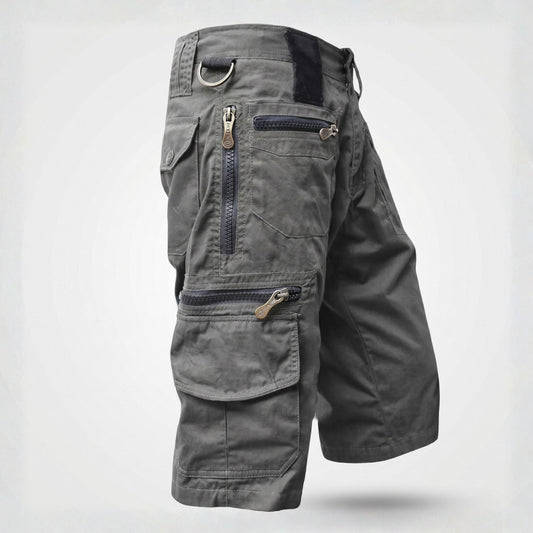 Herren Outdoor-Cargoshorts 10 Taschen – Baumwolle, zum Wandern und Angeln