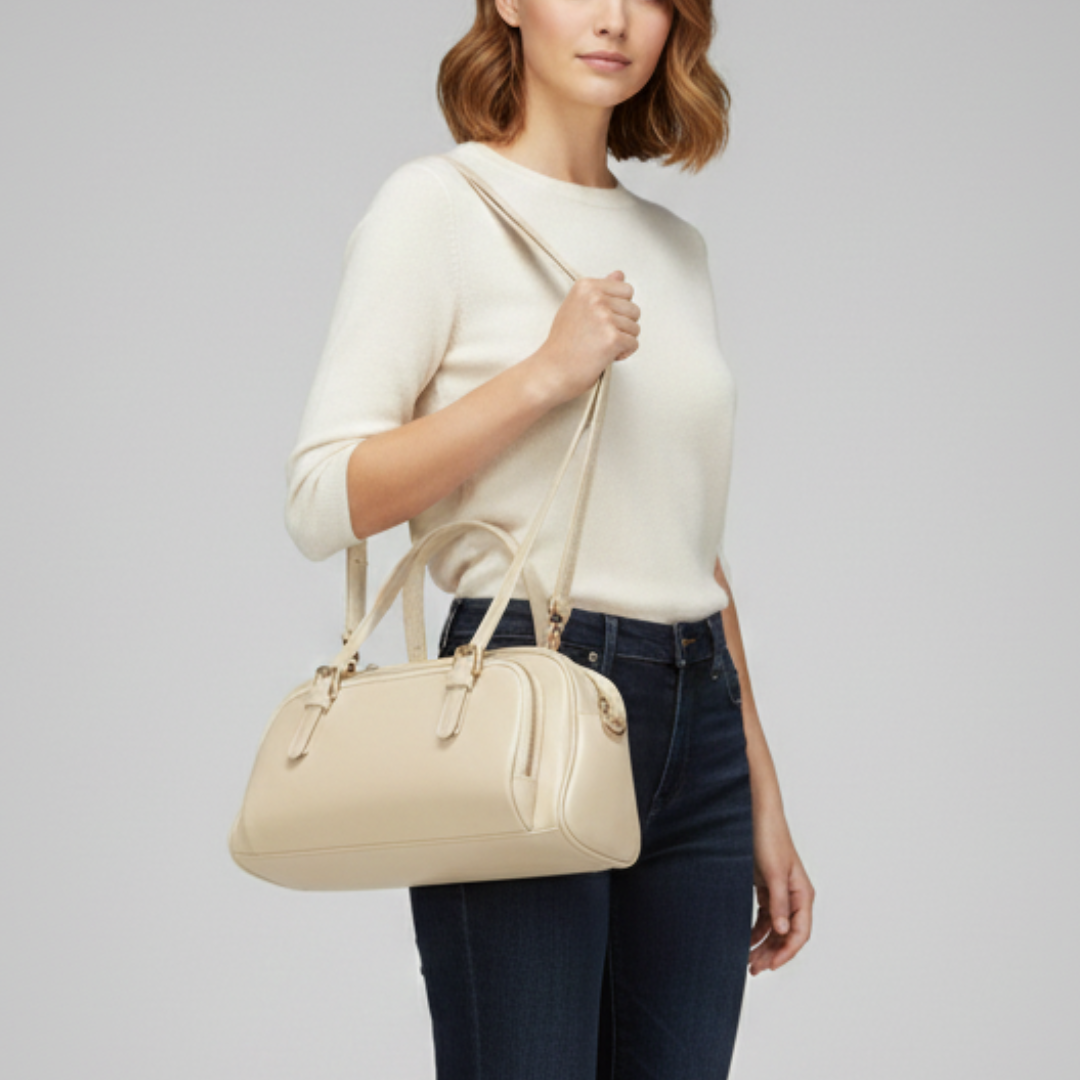 Weiche Schultertasche aus Echtleder