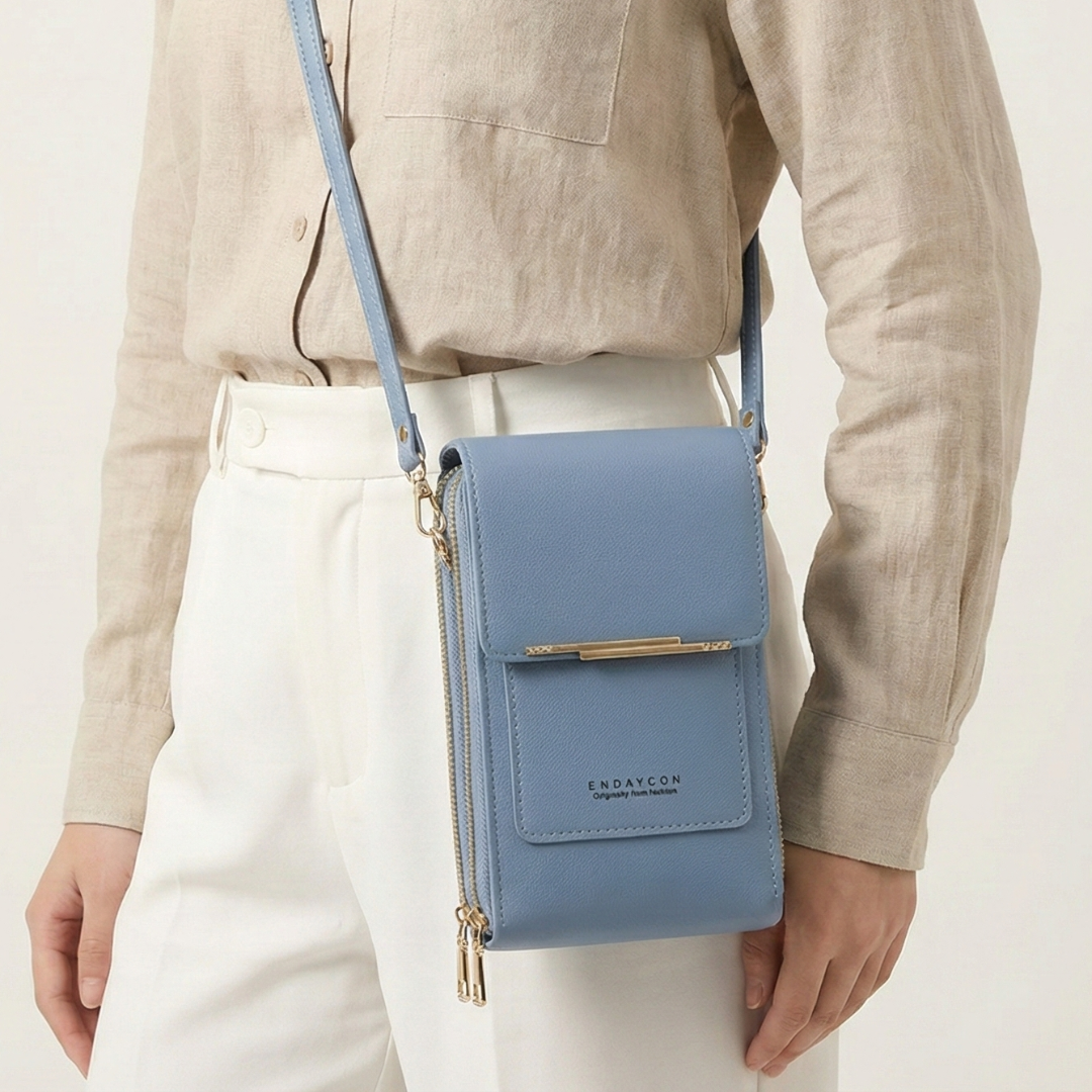 Kompakte PU-Crossbody-Tasche