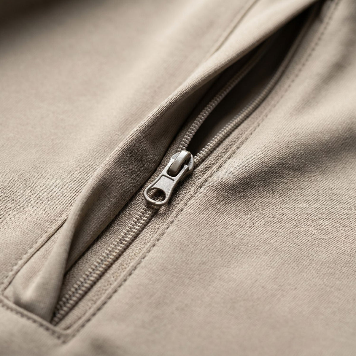 Herren Schnelltrocken-Poloshirt – Reißverschlusstasche, Outdoor