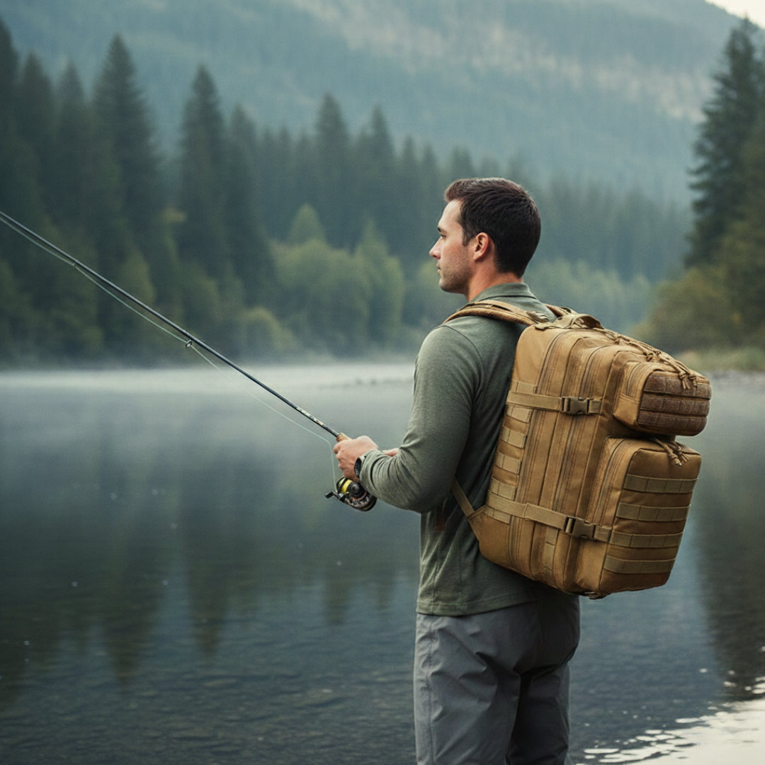 45L Outdoor-Rucksack – geräumig, MOLLE-System