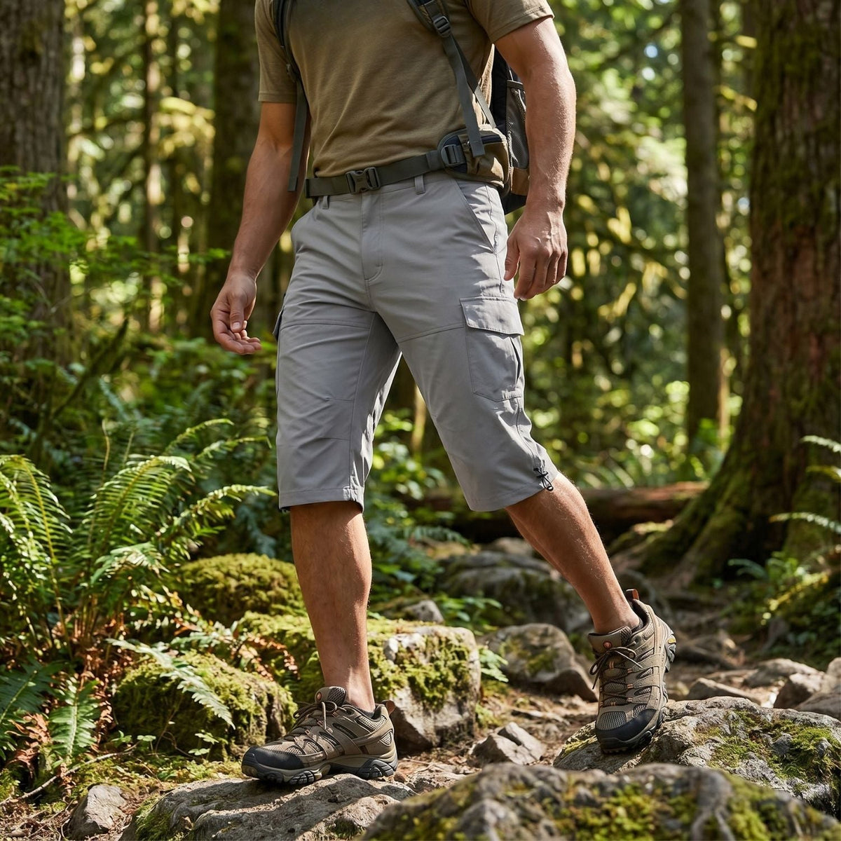 Outdoor-Cargoshorts mit Utility-Taschen – leichtes Design