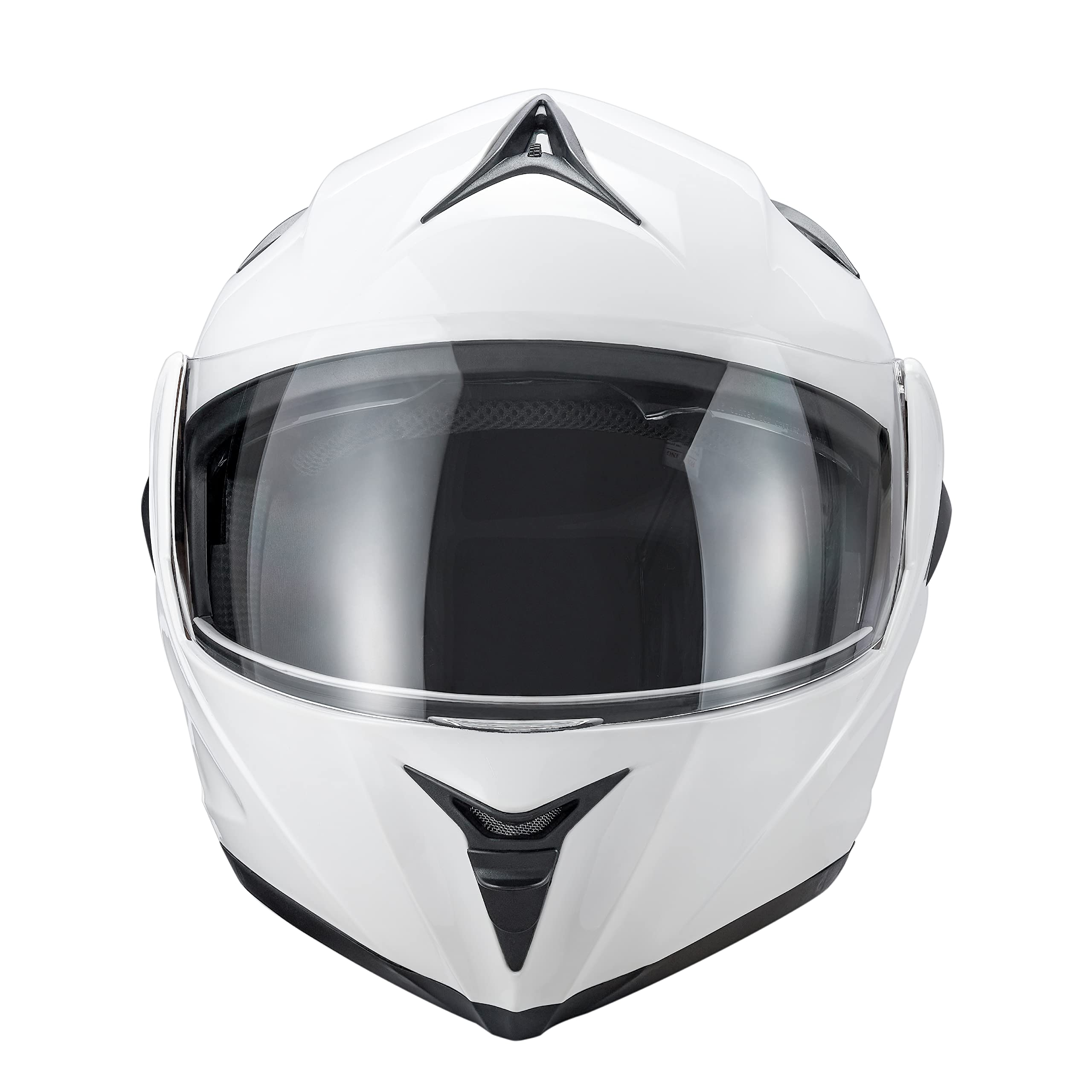 Westt Motorradhelm Herren Damen Integralhelm Klapphelm Flip-up Motorrad Jethelm Chopper Mofa Moped Roller Modular Helm Motorrad ECE DOT Zertifiziert, weiß, XL (61-62 cm)