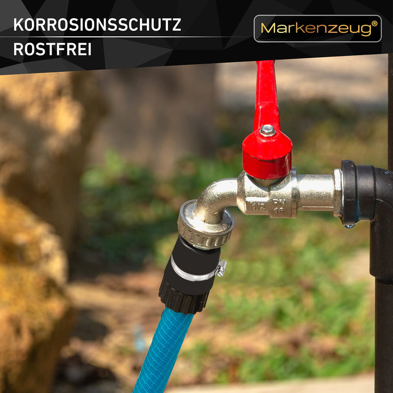 MARKENZEUG Premium Schlauchschellen Set I Edelstahl-Schlauchschellen I Rohrschellen I Schraubschellen rostfrei I Für Waschmaschine & Pool oder Auto I 16-27mm Durchmesser I 10er Set