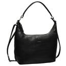 LEABAGS Leder Handtasche Damen I Premium Echtleder Shopper I Tote Bag I Damen Business Tasche I Tragetasche für Arbeit Uni Schule Freizeit oder Einkauf I Nappa Schwarz