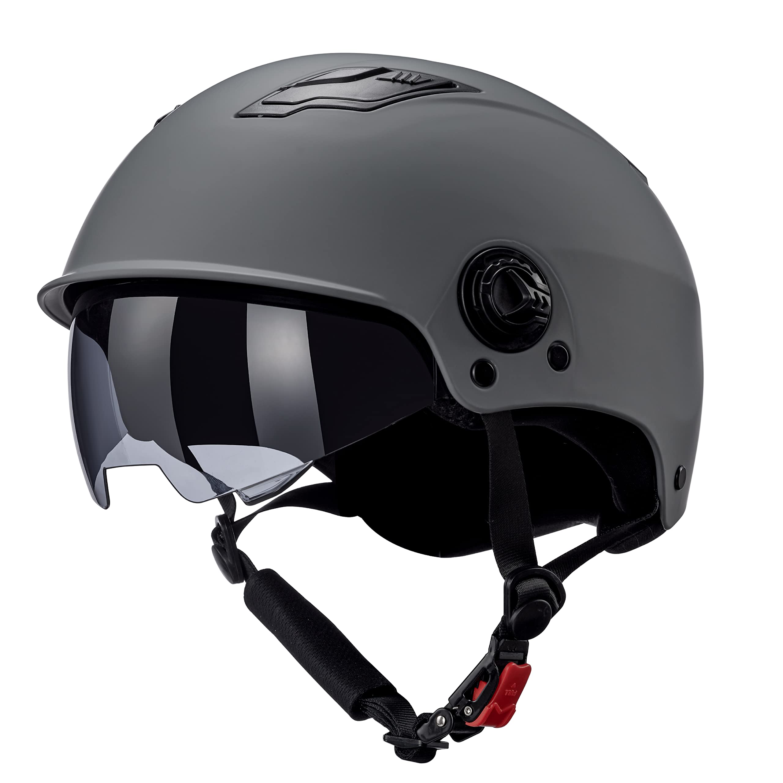 WESTT Escape Skaterhelm I Skateboard-Helm mit Sonnenvisier I Leichter Skatehelm I Fahrrad-Helm I BMX-Helm I Inliner-Helm I Skaterhelm Herren & Damen mit verstellbaren Kinnriemen I Größe S-M I Grau