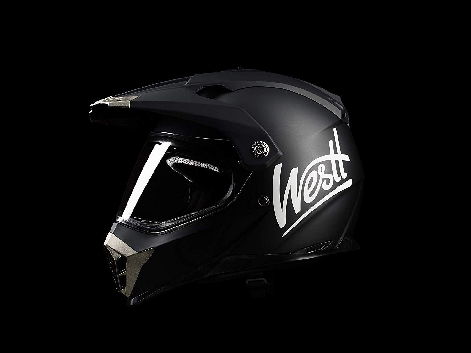 WESTT Cross X Motorrad-Helm I Motocross-Helm I Motorradhelm schwarz-matt I Motocross-Helm mit Visier I Cross-Helm-Herren I Fullface-Helm I MTB-Helm I Quad-Helm I ECE Zertifiziert I Größe M