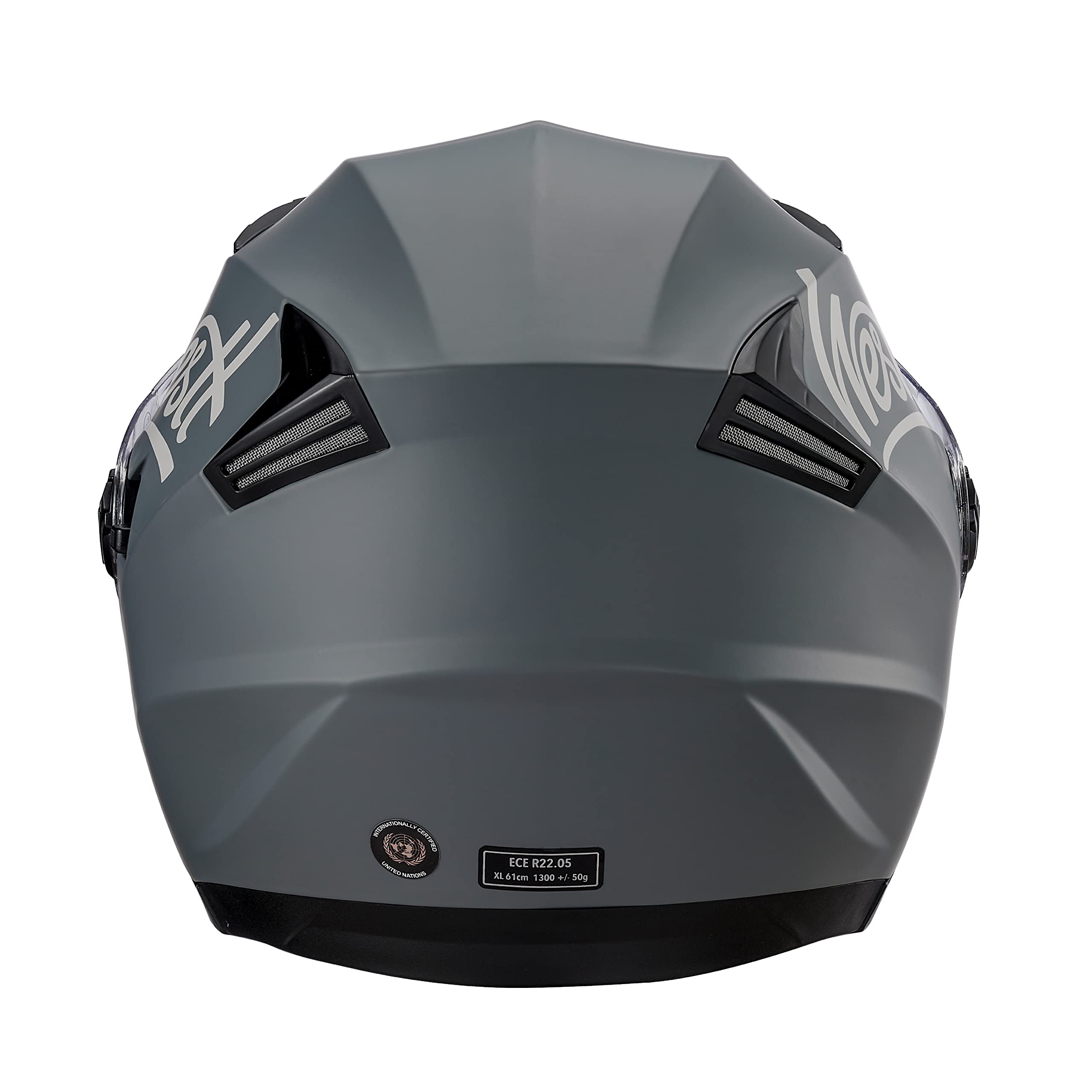 Westt Jethelm mit Visier & Sonnenblende Motorradhelm Herren Damen Rollerhelm Mopedhelm Mofa Chopper Helm Motorrad Halbhelm Open-Face-Helm Pilotenhelm ECE DOT Zertifiziert, matt grau, L (57-58 cm)