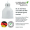 Venso EcoSolutions E27 SAGA Lampenschirm Schwarz, LED pflanzenlampe E27 Pflanzenleuchte, LED Wachstumslampe für verbesserte Photosynthese und Chlorophyllbildung, Anzuchtlampe Gemüse, Pflanzenlicht