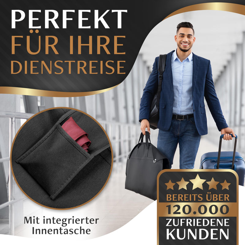 Bruce.® Premium Kleidersack | 160 x 60 cm | Hochwertige Kleiderhülle für Anzug, Jacke und Kleid | Atmungsaktive Anzugtasche für Reisen und Aufbewahrung, Kleidersäcke lang