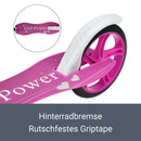 ArtSport Scooter Cityroller Big Wheel 205mm Räder klappbar & höhenverstellbar — Kinder-Roller ab 3 Jahre - Tretroller bis 100 kg — pink