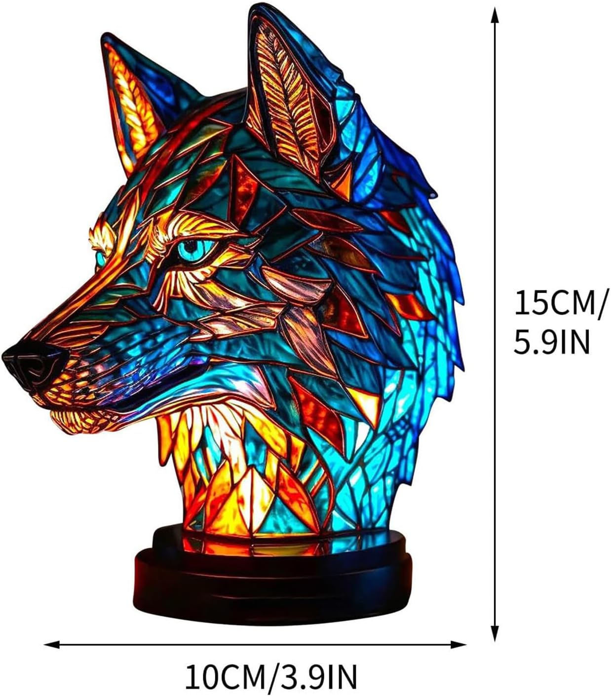 Rebolet | LeuchtWolf - handgefertigte Lampe, die Herzen erstrahlen lässt