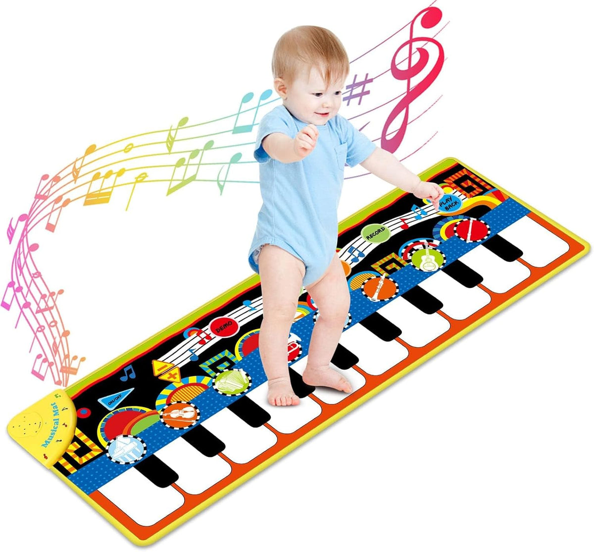 Musikalische Spielmatte für Kinder, Instrumente & Spaß