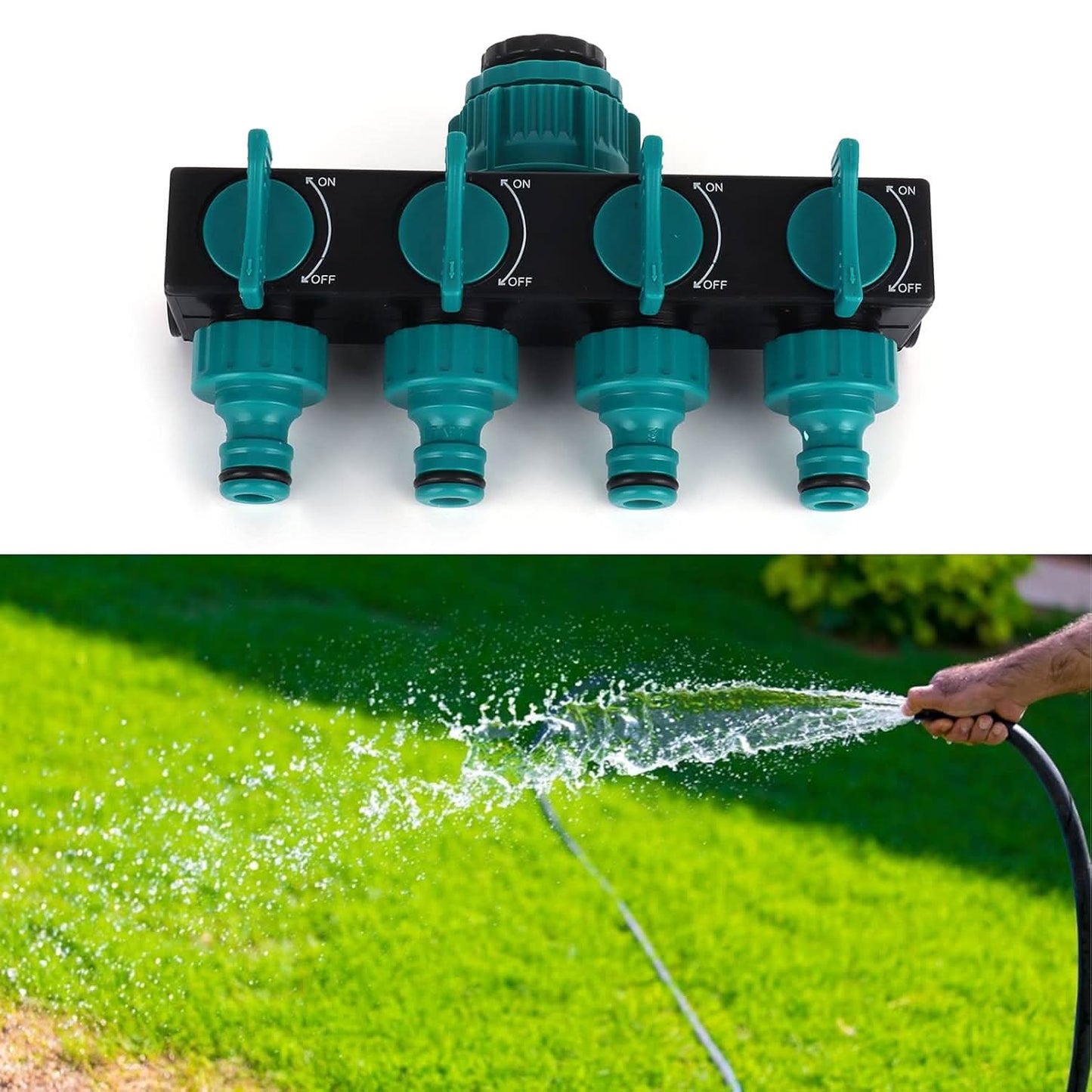 Rebolet | Weg Garten-Schlauchverteiler - Verstellbarer Wasserhahn-Adapter