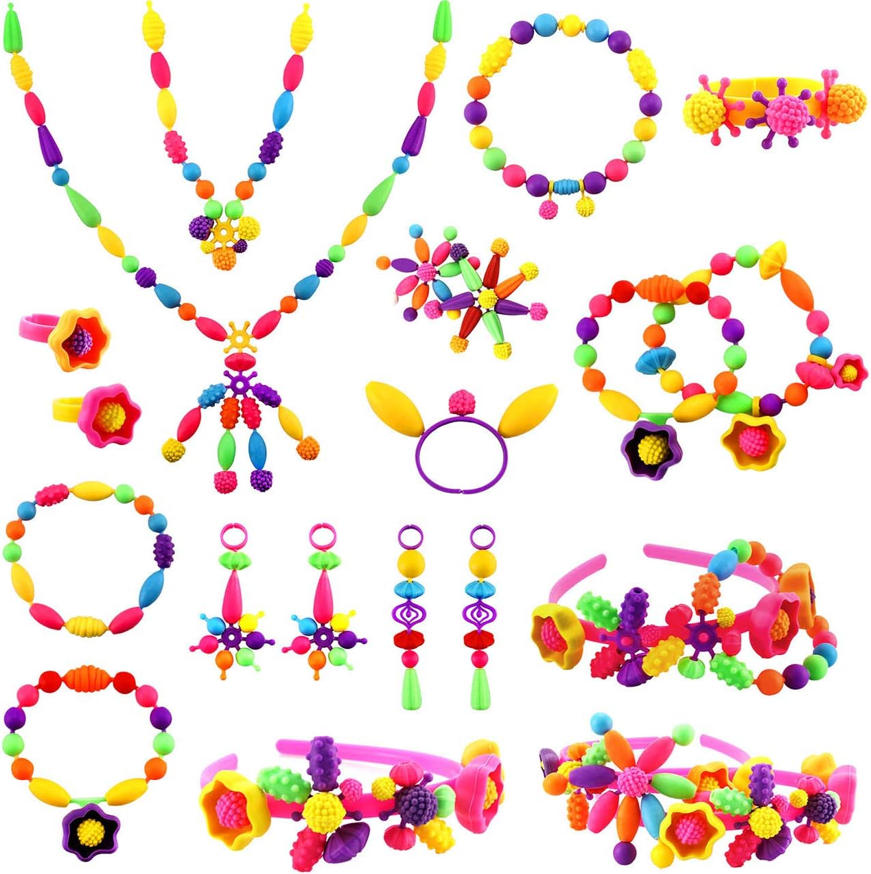 Rebolet | Kinder Schmuck Spielsteine Kreativ Set